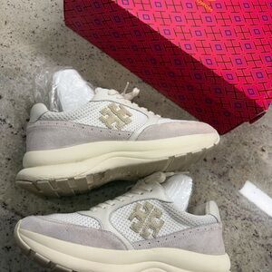 Tory Burch Cream Sneakers Classic Design